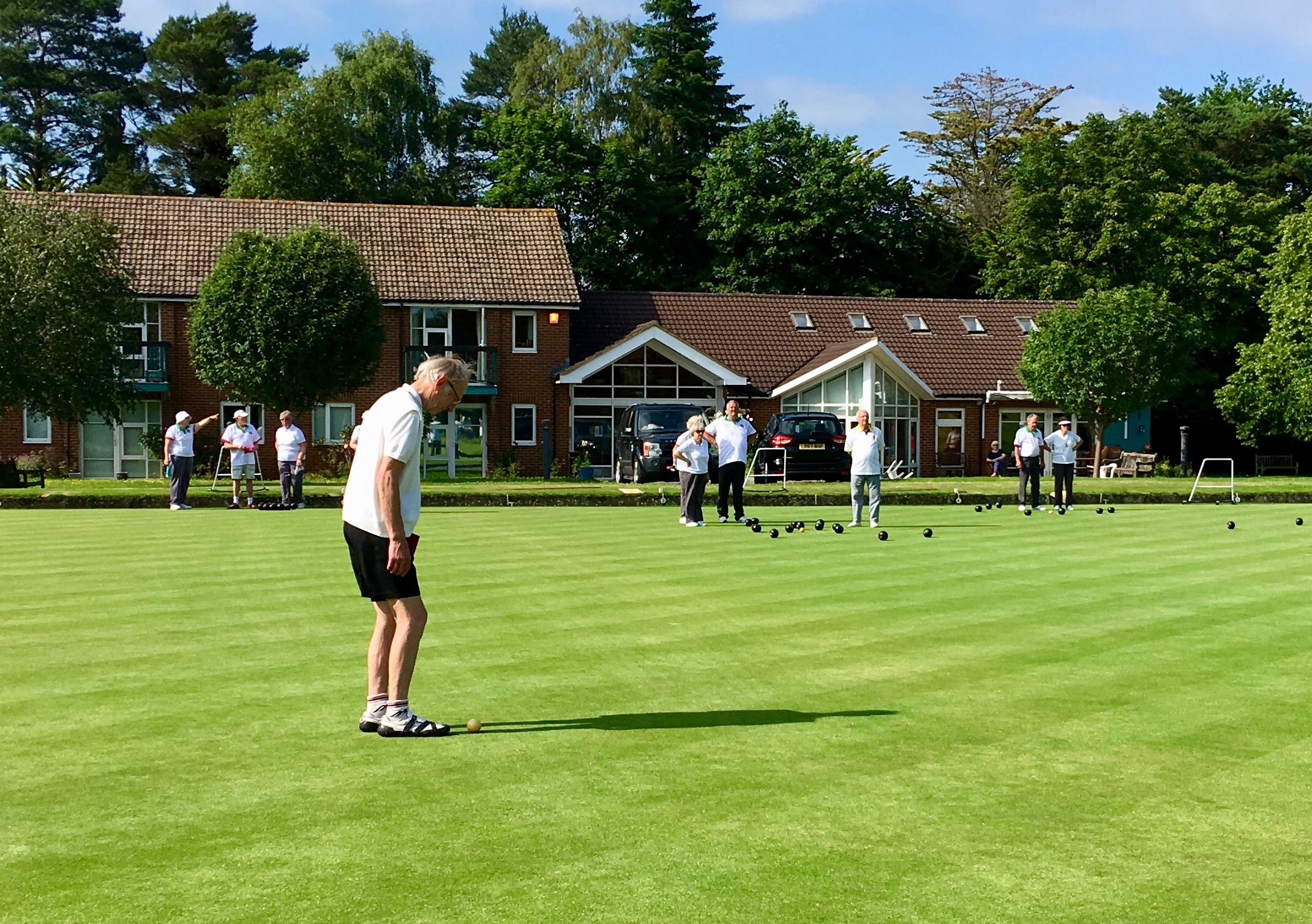 Michael centres the jack for East Horsley